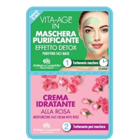 Trattamento Viso 2 In 1 Detox - Bottega di LungaVita Trattamento Viso 2 In 1 Detox - Bottega di LungaVita