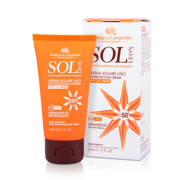 Sol Leon Crema Solare Viso SPF50