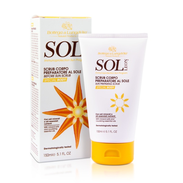 Sol Leon Scrub Corpo Preparazione al Sole - Bottega di LungaVita