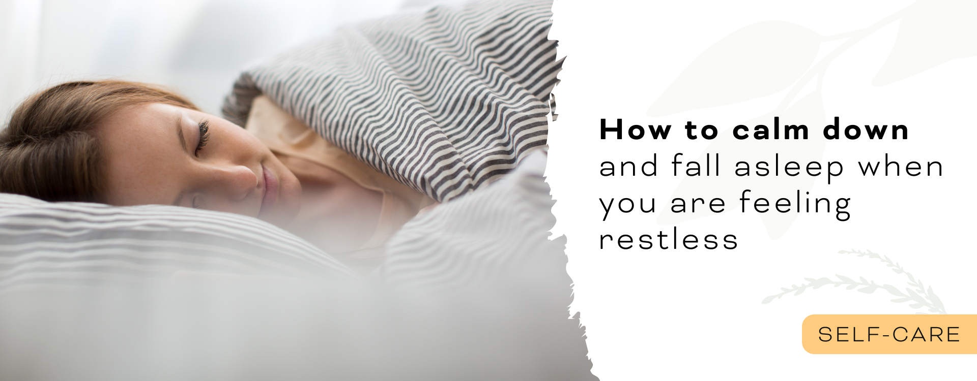 How to calm down and fall asleep when you're upset